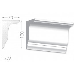 Тяга, молдинг з гіпсу т-476
