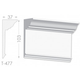 Тяга, молдинг з гіпсу т-477