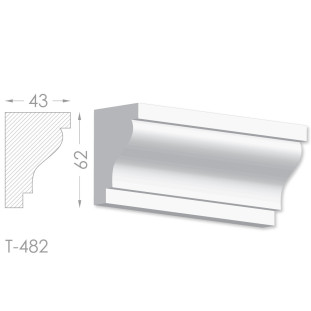 Тяга, молдинг из гипса т-482
