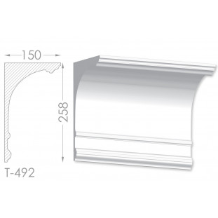 Тяга, молдинг з гіпсу т-492