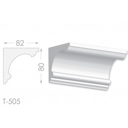 Тяга, молдинг з гіпсу т-505