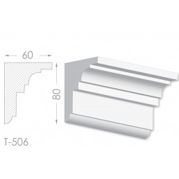 Тяга, молдинг з гіпсу т-506