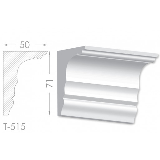 Тяга, молдинг из гипса т-515