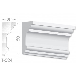 Тяга, молдинг из гипса т-524