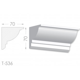 Тяга, молдинг з гіпсу т-536