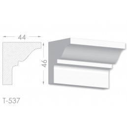 Тяга, молдинг з гіпсу т-537