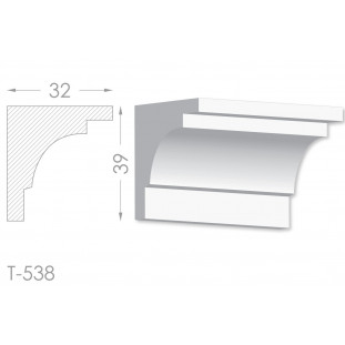 Тяга, молдинг из гипса т-538