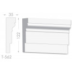 Тяга, молдинг з гіпсу т-562