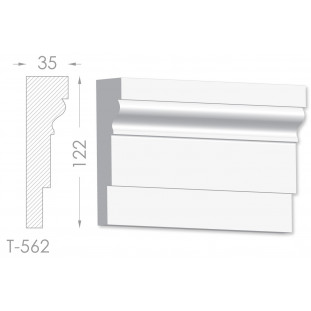 Тяга, молдинг з гіпсу т-562