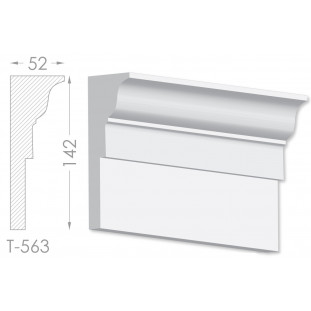 Тяга, молдинг з гіпсу т-563