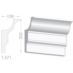 Тяга, молдинг из гипса т-571