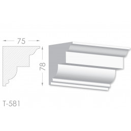 Тяга, молдинг из гипса т-581
