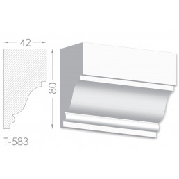 Тяга, молдинг з гіпсу т-583