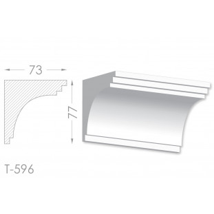 Тяга, молдинг из гипса т-596