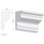 Тяга, молдинг з гіпсу т-597