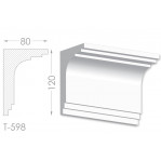 Тяга, молдинг з гіпсу т-598