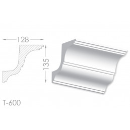 Тяга, молдинг из гипса т-600