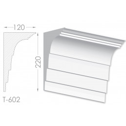 Тяга, молдинг з гіпсу т-602