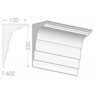 Тяга, молдинг з гіпсу т-602