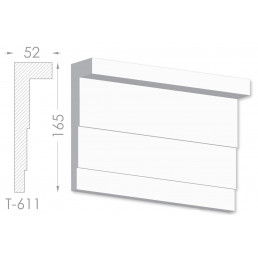 Тяга, молдинг з гіпсу т-611