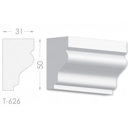 Тяга, молдинг з гіпсу т-626