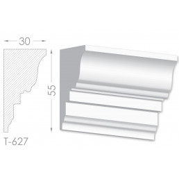 Тяга, молдинг з гіпсу т-627