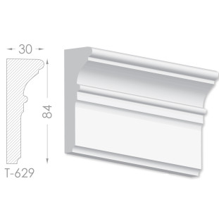 Тяга, молдинг з гіпсу т-629