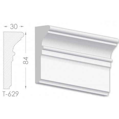 Тяга, молдинг з гіпсу т-629