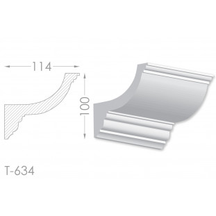Тяга, молдинг з гіпсу т-634