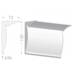 Тяга, молдинг з гіпсу т-636