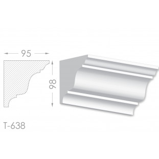 Тяга, молдинг из гипса т-638