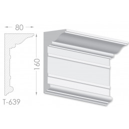 Тяга, молдинг з гіпсу т-639