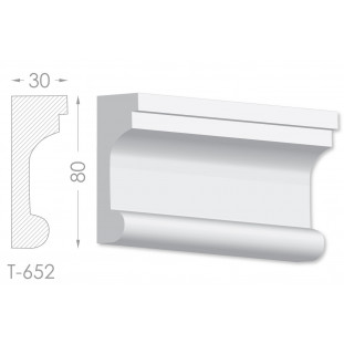 Тяга, молдинг из гипса т-652