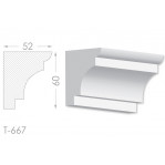 Тяга, молдинг з гіпсу т-667