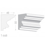 Тяга, молдинг з гіпсу т-668