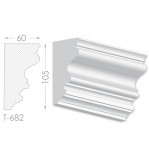 Тяга, молдинг з гіпсу т-682