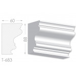 Тяга, молдинг з гіпсу т-683