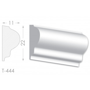 Тяга, молдинг з гіпсу т-444