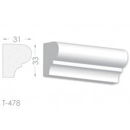 Тяга, молдинг из гипса т-478