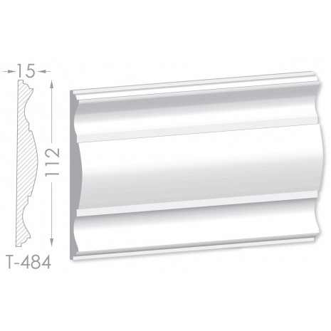 Тяга, молдинг з гіпсу т-484