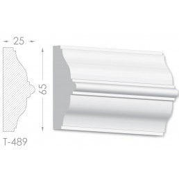 Тяга, молдинг з гіпсу т-489