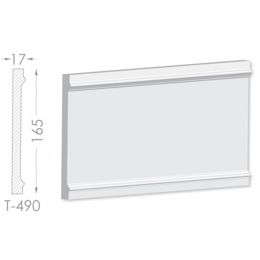 Тяга, молдинг з гіпсу т-490