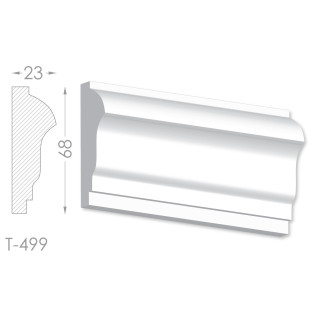 Тяга, молдинг из гипса т-499