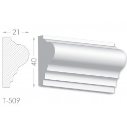 Тяга, молдинг з гіпсу т-509