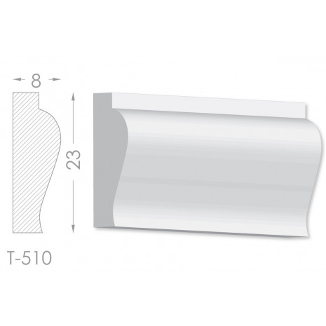 Тяга, молдинг з гіпсу т-510