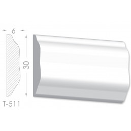 Тяга, молдинг з гіпсу т-511