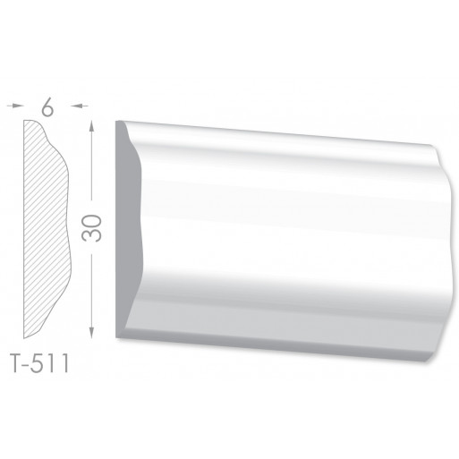 Тяга, молдинг из гипса т-511