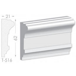 Тяга, молдинг з гіпсу т-516