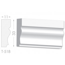 Тяга, молдинг из гипса т-518