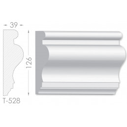 Тяга, молдинг з гіпсу т-528